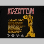 Led Zeppelin čierne dámske tričko materiál 100% bavlna